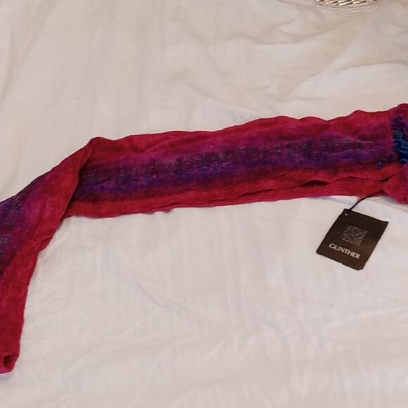 NWT Gunther 5 X 72 Rayon Chenille Scarf. Bright and Colorful. Versatile - Picture 1 of 6